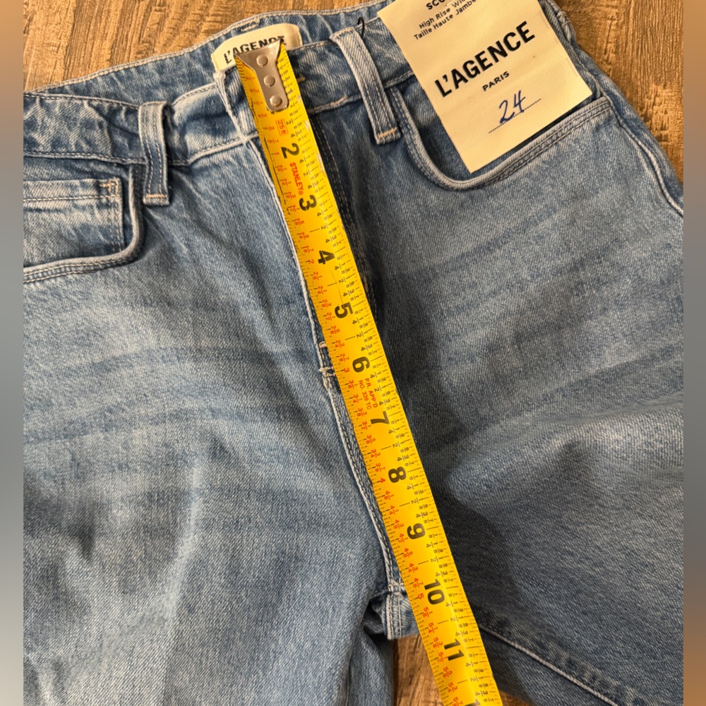 L’Agence Scotti High Rise Wide Leg Jeans in Calloway. - Picture 5 of 10